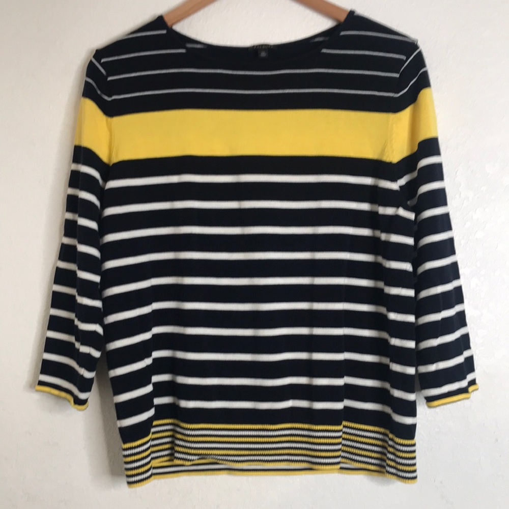 Talbots Striped Knit Top XL